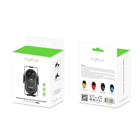 Support voiture sans fil à détection automatique Rixus RXWC22 Jaune