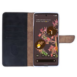 Rixus Bookcase pour Google Pixel 6 Pro Noir