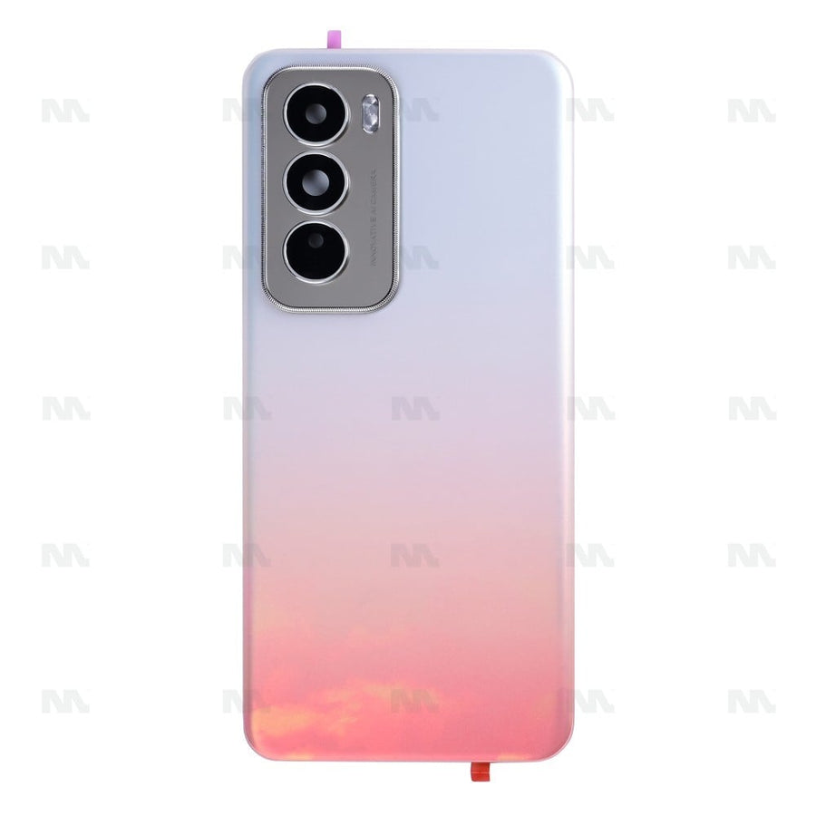 Vitre arrière pour Oppo Reno12 avec objectif – Sunset Pink – OEM