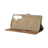 Rixus Bookcase pour Samsung Galaxy A35 5G Marron clair