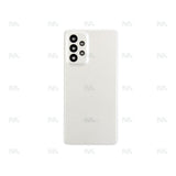 Vitre arrière pour Samsung Galaxy A73 5G A736B avec objectif, blanc génial, OEM