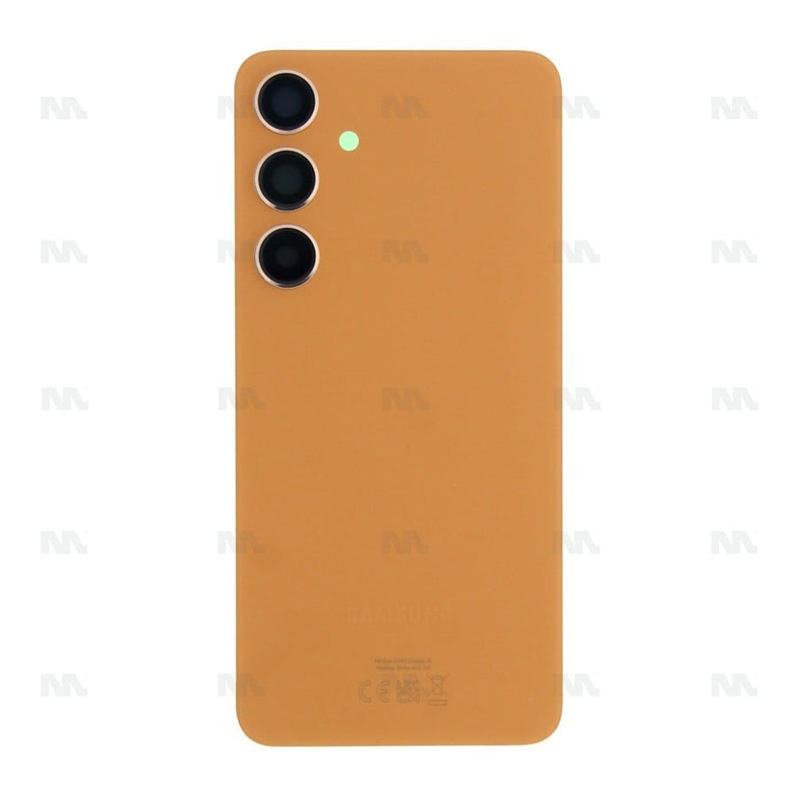 Vitre arrière pour Samsung Galaxy S24 Plus S926B avec objectif Orange grès Original