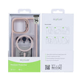 Étui Rixus Classic 03 avec MagSafe pour Apple iPhone 14 Pro rose clair