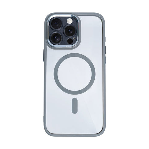 Étui Rixus Classic 04 avec MagSafe pour Apple iPhone 15 Pro Gris