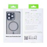 Étui Rixus Classic 04 avec MagSafe pour Apple iPhone 15 Pro Max gris