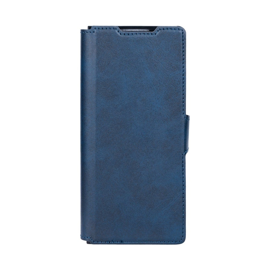 Étui portefeuille Rixus avec porte-stylo pour Samsung Galaxy Z Fold4 bleu