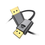Câble DisplayPort - 8K - 500 cm - Rixus RXDP15 - Gris sidéral