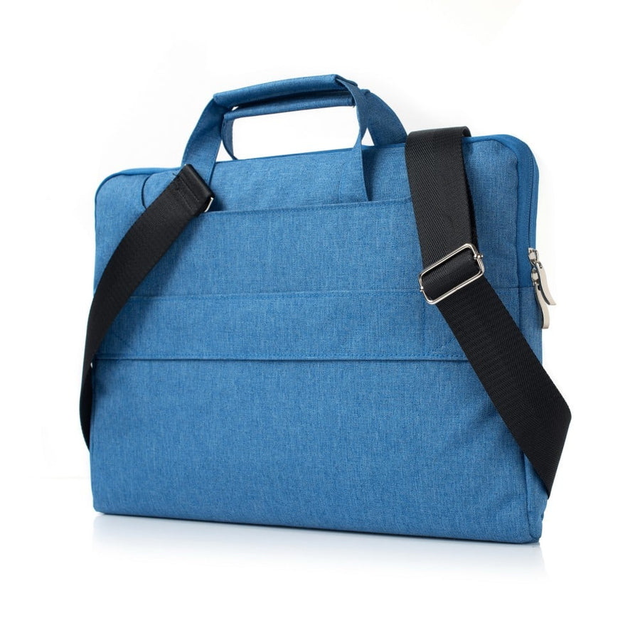 Housse pour ordinateur portable avec bandoulière 11, 12 pouces Bleu denim