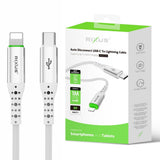 Câble USB-C vers Lightning à déconnexion automatique Rixus RXUC21L blanc