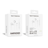 Écouteurs intra-auriculaires filaires Pop-Up Type-C ER02 Blanc