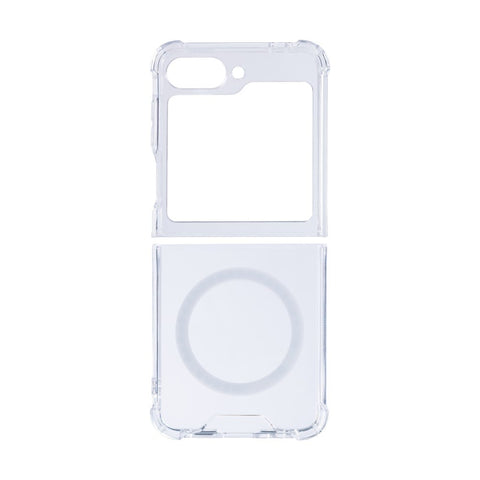 Étui anti-éclatement Rixus avec MagSafe pour Samsung Galaxy Z Flip6 transparent