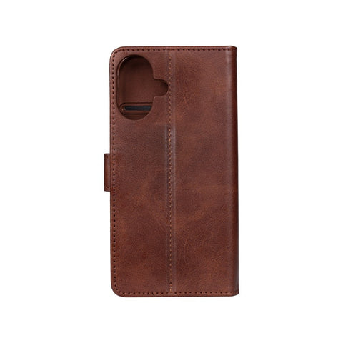 Rixus Bookcase pour Apple iPhone 16 Marron