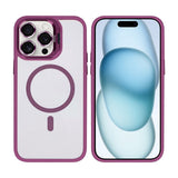 Étui Rixus Classic 03 avec MagSafe pour Apple iPhone 15 Pro Max rose foncé