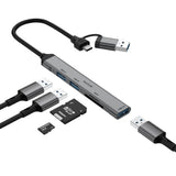 Adaptateur multiport Rixus RXHU05 USB-C 2 en 1