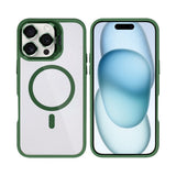 Étui Rixus Classic 03 avec MagSafe pour Apple iPhone 16 Pro vert foncé