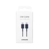 Câble de données Samsung EP-DA705BBEGWW USB Type-C vers Type-C, 1 m, noir, boîte de vente au détail