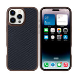 Coque de protection Mag Carbon avec MagSafe pour Apple iPhone 16 Pro Max - Marron
