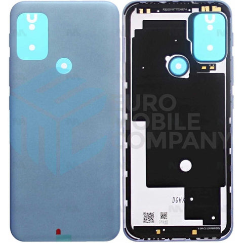 Vitre arrière pour Motorola Moto G20 sans objectif, bleu Breeze, Original