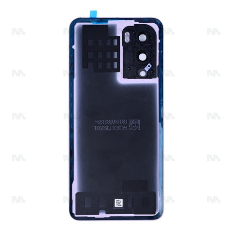 Vitre arrière pour Oppo Reno12 Pro avec objectif Nebula Silver OEM