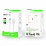 Câble Rixus RX2022 pour synchronisation des données et recharge rapide USB-C vers Lightning, 1 m