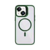 Étui Rixus Classic 03 avec MagSafe pour Apple iPhone 15 vert foncé
