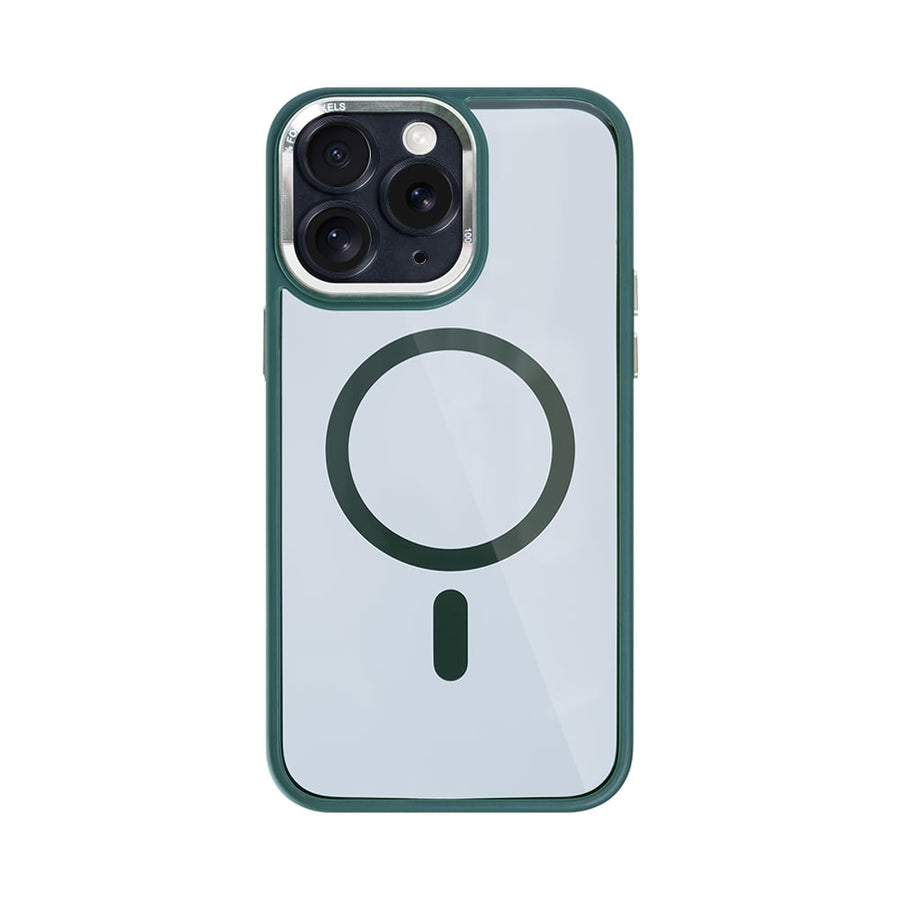 Étui Rixus Classic 04 avec MagSafe pour Apple iPhone 11 Pro Max vert foncé