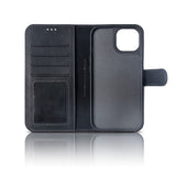 Portefeuille magnétique amovible Rixus Duo pour Apple iPhone 16 Pro Max Noir