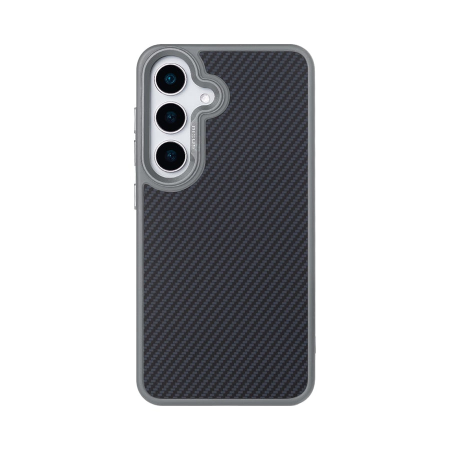 Coque Mag Carbon avec MagSafe pour Samsung Galaxy S25 Plus – Gris titane