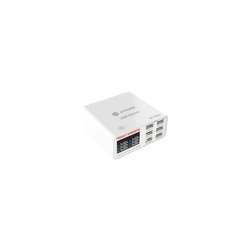 Chargeur de réparation USB Sunshine SS-304D Mini 6 ports avec écran numérique