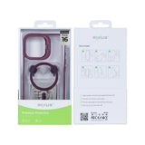 Étui Rixus Classic 03 avec MagSafe pour Apple iPhone 16 rose foncé