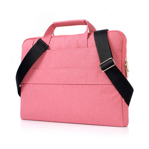 Housse pour ordinateur portable avec bandoulière 15, 16,2 pouces Rose
