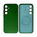 Coque de téléphone souple en TPU Rixus avec MagSafe pour Samsung Galaxy S24 Plus vert foncé