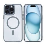 Étui Rixus Classic 04 avec MagSafe pour Apple iPhone 15 Pro Max gris