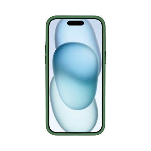 Étui Rixus Classic 03 avec MagSafe pour Apple iPhone 15 vert foncé
