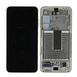 Chassis + Ecran Officiel Service Pack + Vitre pour Samsung Galaxy S23 S911B - Crème