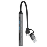 Adaptateur multiport Rixus RXHU05 USB-C 2 en 1