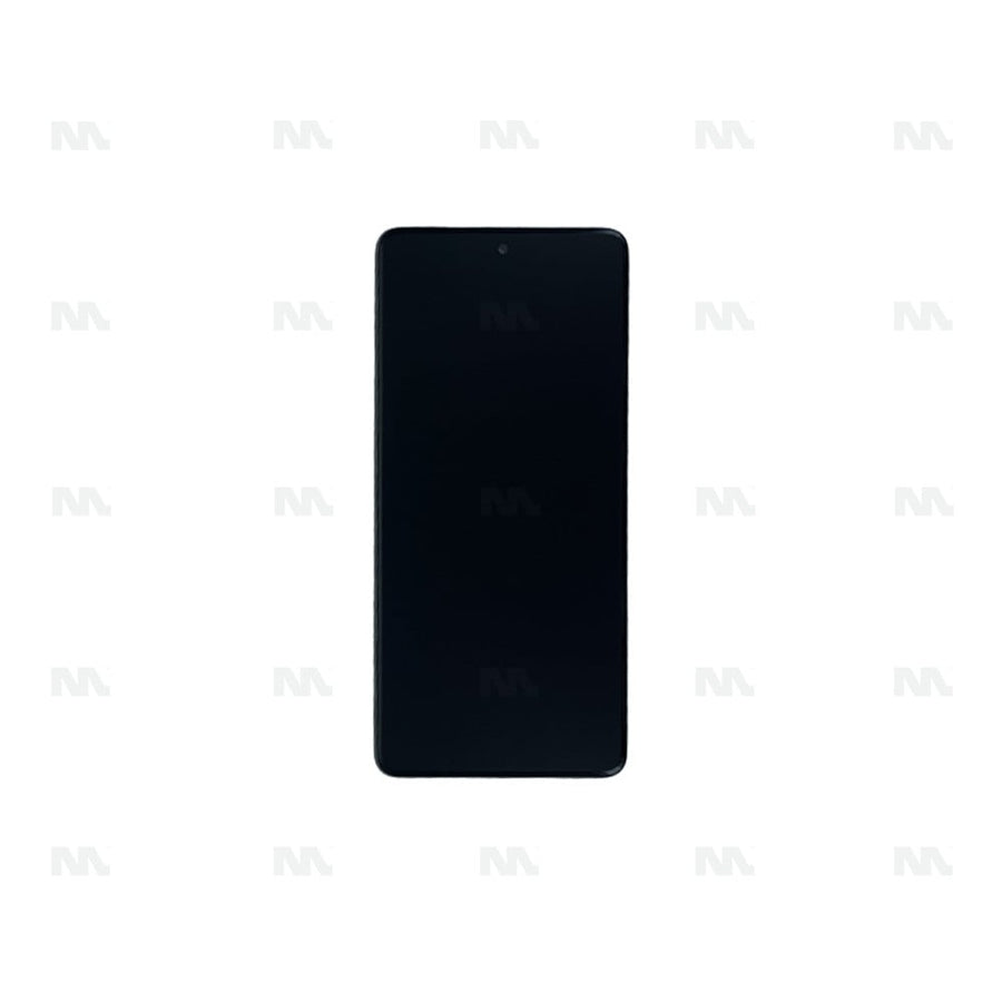 Chassis + Ecran Officiel Service Pack + Vitre pour Samsung Galaxy M51 M515F - Celestial Black
