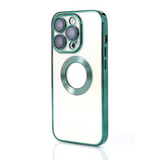 Étui en TPU brillant pour iPhone 13 Pro - Vert transparent