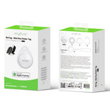 Tracker certifié Apple MFi Rixus Rix Tag Compatible avec Apple Find My (iOS uniquement) Blanc