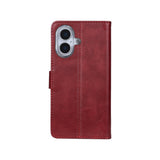 Rixus Bookcase pour Apple iPhone 17 Rouge foncé