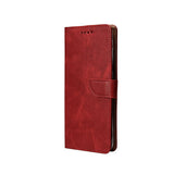 Rixus Bookcase pour Samsung Galaxy A26, A17 Rouge foncé