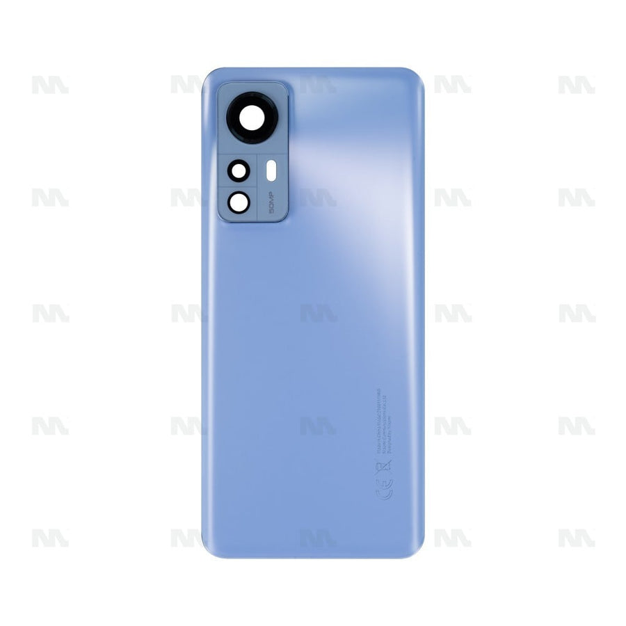 Vitre arrière pour Xiaomi 12 avec objectif bleu OEM