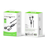 Câble de recharge 3 en 1 pour montre et téléphone Rixus RXUC31, 1,2 m, noir