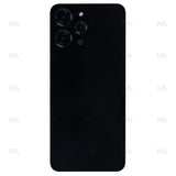 Vitre arrière pour Xiaomi Redmi 12 4G avec objectif, noir nuit, OEM