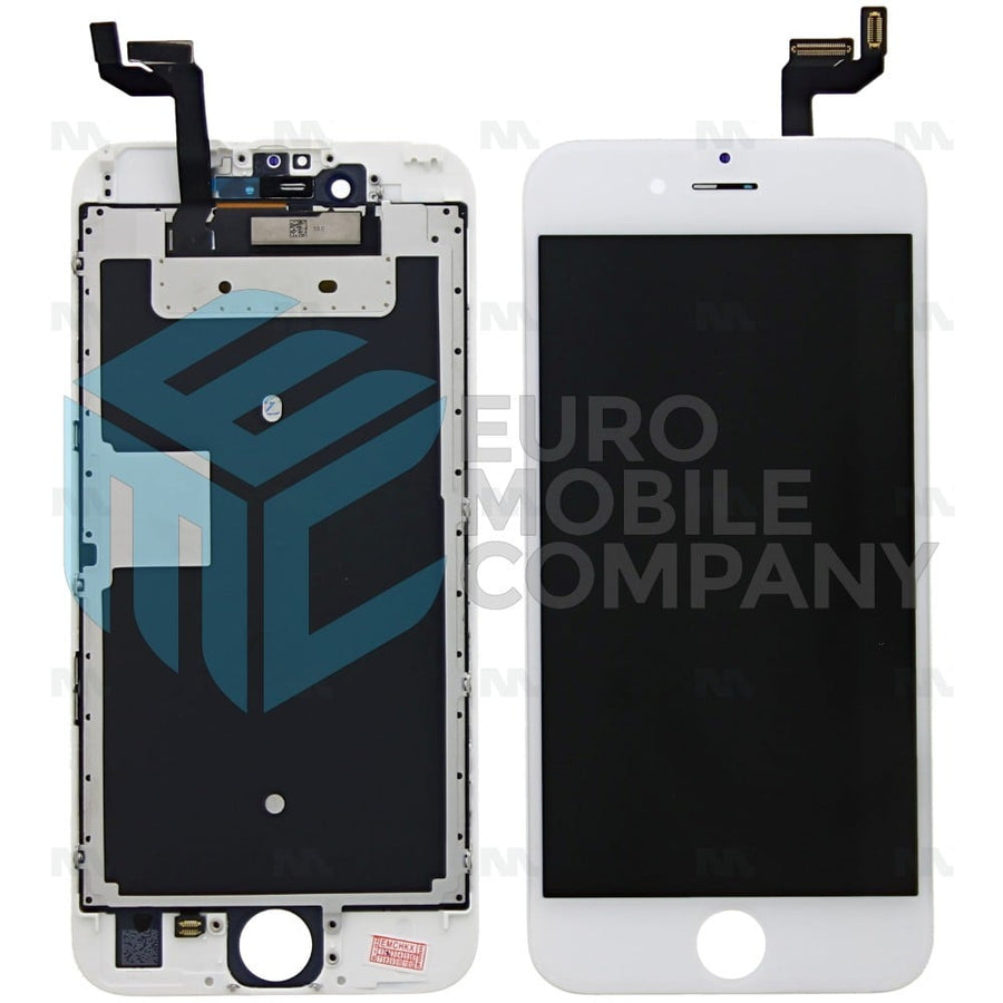 Ecran Original OEM + Vitre pour iPhone 6S Metal plate / Replacement Glass - Blanc