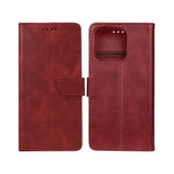 Rixus Bookcase pour Apple iPhone 16 Pro Rouge foncé