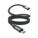 Câble de recharge magnétique Rixus RXUC61L USB-C vers Lightning 1 m 30 W noir
