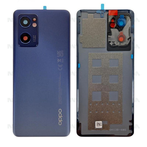 Vitre arrière pour Oppo Reno 7 5G avec objectif Stary Black OEM