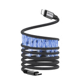 Câble de recharge magnétique Rixus RXUC66L USB-C vers Lightning 100 cm 18 W noir