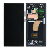 Chassis + Ecran (Original) pour Samsung Galaxy S23 Ultra S918B - Graphite/Rouge